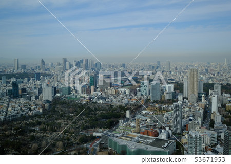 從六本木新城天文台向西北方向看 53671953