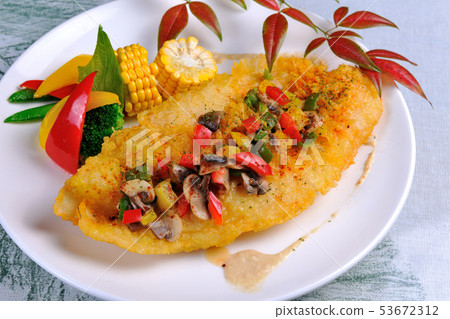 Fresh fish steak - gourmet 53672312