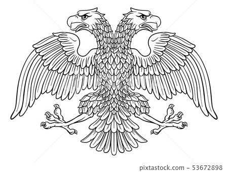 Double headed Imperial Eagle with Two Heads 53672898