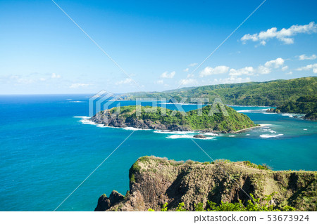 Beautiful view of the island from view point in Philippines 53673924