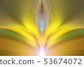 Abstract energy flower creative background. Green, 53674072