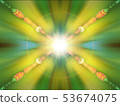 Abstract green and yellow, blur background. Horizo 53674075