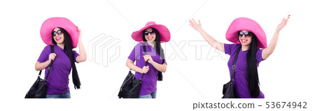 Young woman ready for summer vacation Young woman ready for summer vacation 53674942