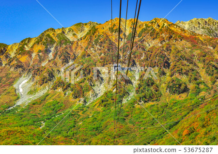 We see Daikanbo Station from Tateyama ropeway, gondola 53675287
