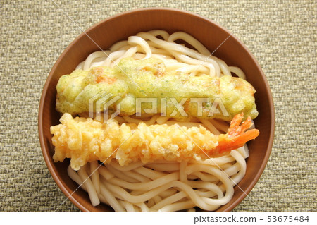 Tempura (Ebi Ten-Chikuwa Ten) Bukkake Udon (Cold). 53675484