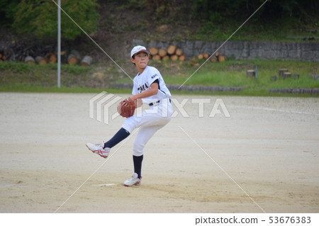 Boys Baseball Pitcher 53676383