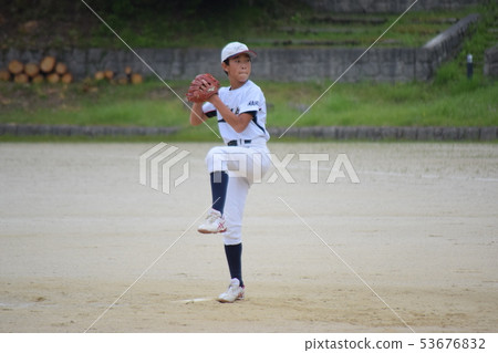Boys Baseball Pitcher 53676832