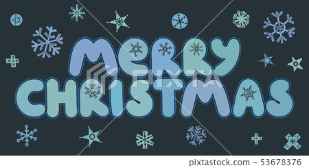 Merry Christmas caption. Vector illustration. Merry Christmas caption. Vector illustration. 53678376
