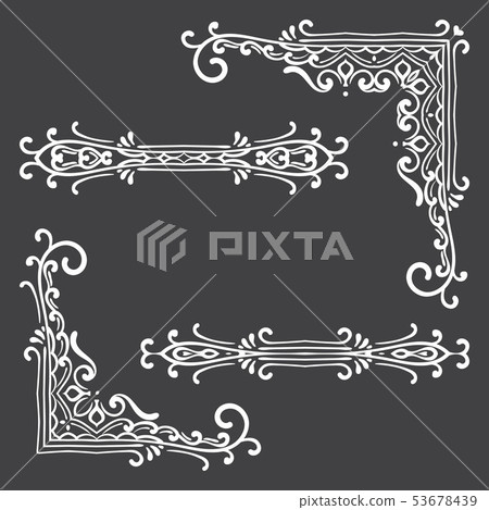 Vintage vector design elements 53678439