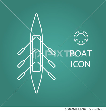 Boat icon. Vector illustration. Boat icon. Vector illustration. 53678630