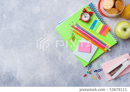 School supplies and Breakfast crackers, orange  53679111