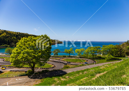 Nanao Bay and the Sea of Japan from Ishikawa, Fresh Green, Noto Island 53679785
