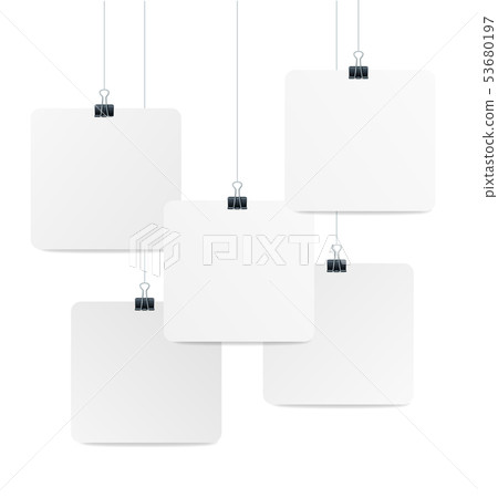 Realistic 3d Detailed Shape Hanger Dangler Or Banner. Vector 53680197