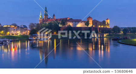 Night Wawel castle, Wroclaw, Poland Night Wawel castle, Wroclaw, Poland 53680646
