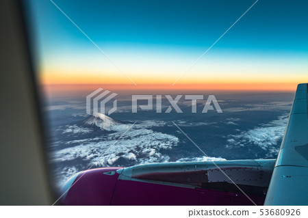 clouds sky skyscape and fuji mountain. Sunrise clouds sky skyscape and fuji mountain. Sunrise 53680926