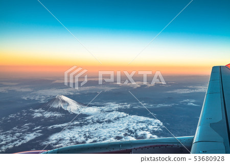 clouds sky skyscape and fuji mountain. Sunrise clouds sky skyscape and fuji mountain. Sunrise 53680928