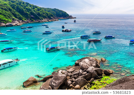 View of nice tropical beach. 53681823
