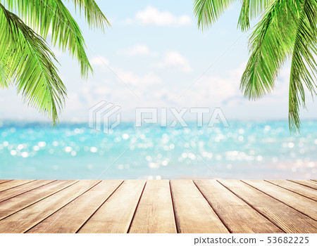 Blurred blue sky background 53682225