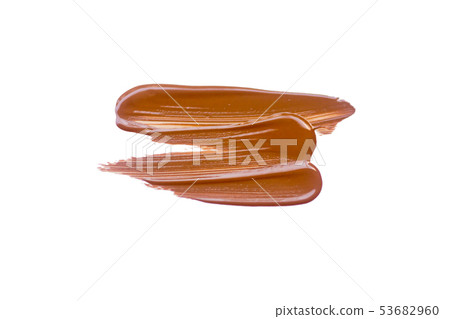 Texture of deep brown liquid foundation background 53682960