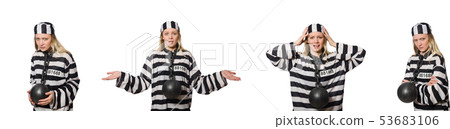 Funny prison inmate in concept Funny prison inmate in concept 53683106