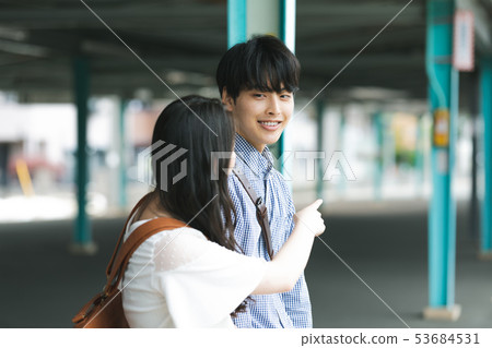 Couple train photography cooperation "Keio Electric Railway Co., Ltd." 53684531