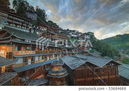 千戶苗寨,中國,貴州省 53684669