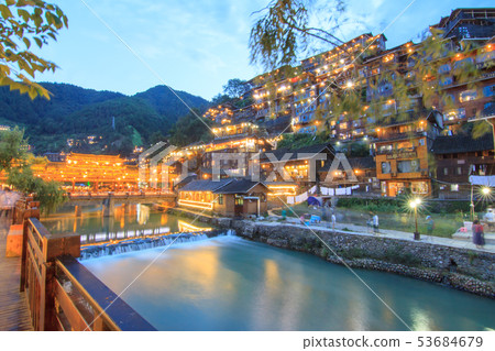 千戶苗寨,中國,貴州省 千戶苗寨,中國,貴州省 53684679