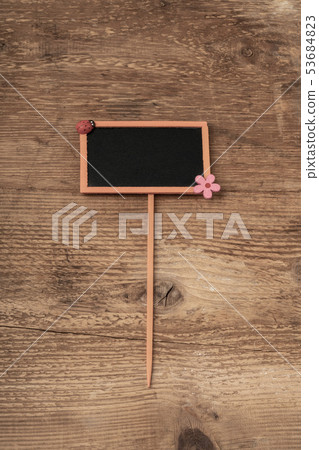 chalkboard on wooden background with copy space chalkboard on wooden background with copy space 53684823