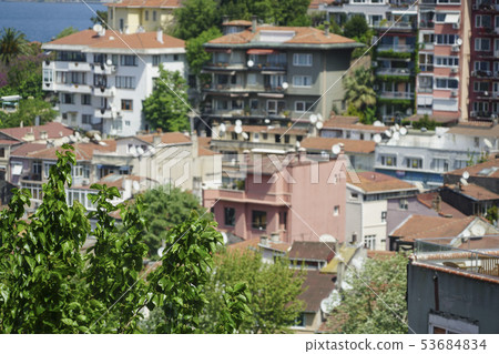 blurred background with city view and buildings blurred background with city view and buildings 53684834