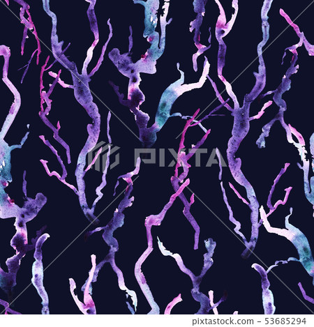 Sea watercolor pattern Sea watercolor pattern 53685294