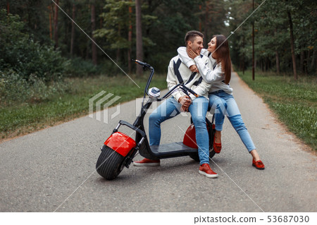 Beautiful fashionable couple 53687030