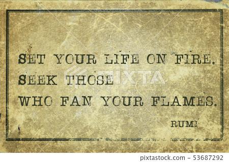 on fire Rumi 53687292