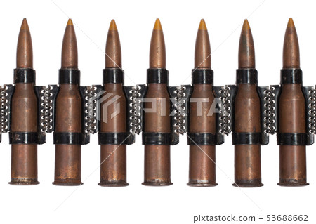 Machine gun belt loaded with 7.62x54mm USSR 53688662