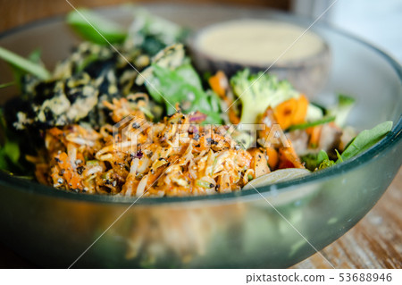 Vegan Buddha bowl salad 53688946