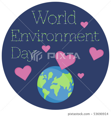 Vector illustration of a Sticker for World Environment Day. Vector illustration of a Sticker for World Environment Day. 53690914