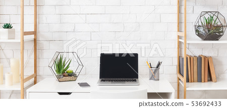 Scandinavian home office concept Scandinavian home office concept 53692433