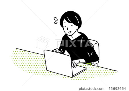 操作計算機的主婦 53692664