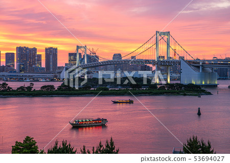 台場彩虹橋日落 53694027