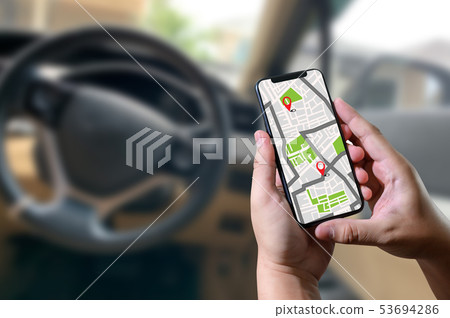 GPS Map to Route Destination network connection GPS Map to Route Destination network connection 53694286