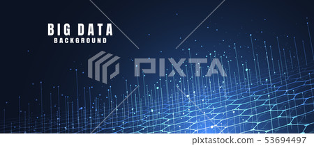 Abstract technology background with Big data. Abstract technology background with Big data. 53694497