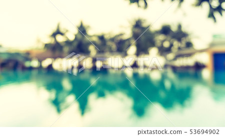 Summer blur background resort hotel swimming pool Summer blur background resort hotel swimming pool 53694902