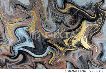 Marble abstract acrylic background. Nature blue and green marbling artwork texture. Golden glitter. Marble abstract acrylic background. Nature blue and green marbling artwork texture. Golden glitter. 53696342