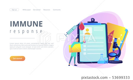 AIDS concept landing page. 53699333