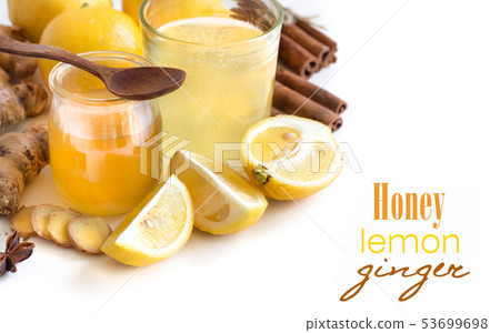 Honey, lemon and ginger tonic 53699698