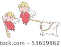 Angels and dogs in working clothes 53699862
