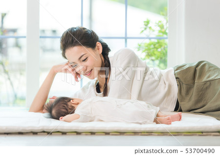 Baby and mother 53700490