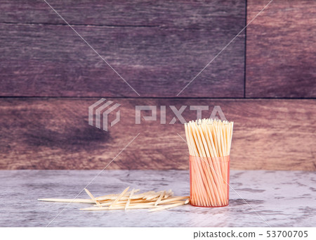 Toothpicks in a box 53700705