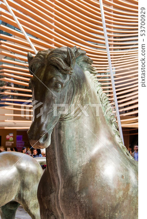 Details Main street of Expo 2015 - Horse 53700929
