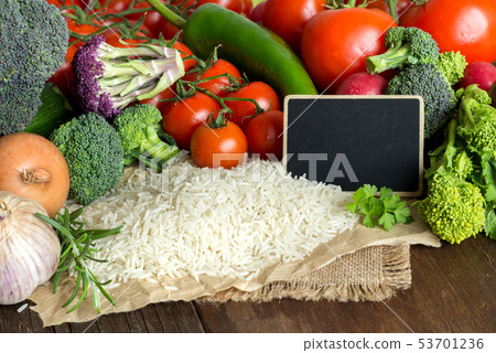 Basmati rice and vegatables Basmati rice and vegatables 53701236