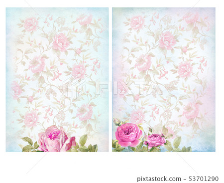 Shabby chic backgrounds with roses. 53701290